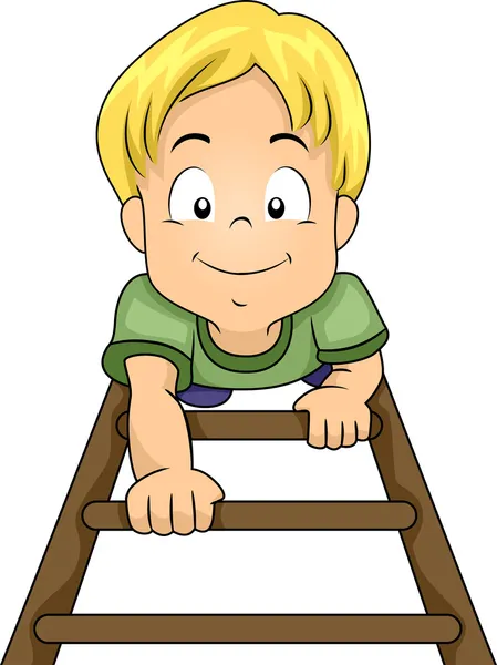 Ladder Boy — Stock Photo, Image