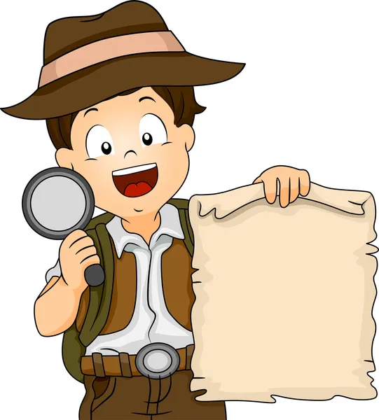 Treasure Hunt Boy — Stock Photo, Image