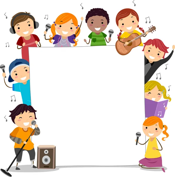 Kids Holding Microphones — Stock Photo, Image