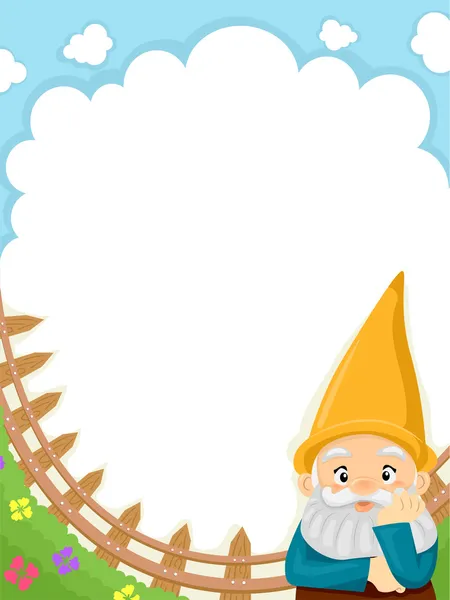 Garden Gnome Background — Stock Photo, Image