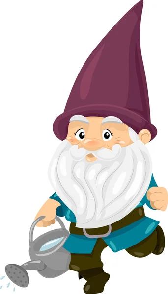 Gnome gieter — Stockfoto