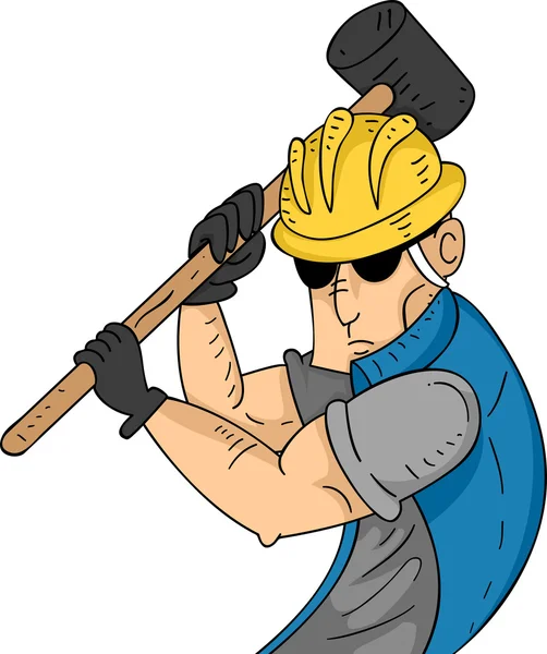 Sledgehammer Man — Stock Photo, Image