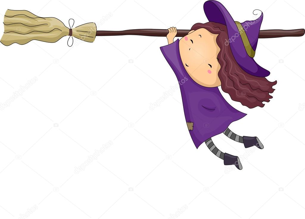 Witch Girl Broomstick