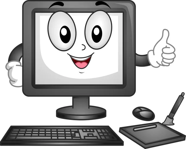 Mascotte del computer — Foto Stock