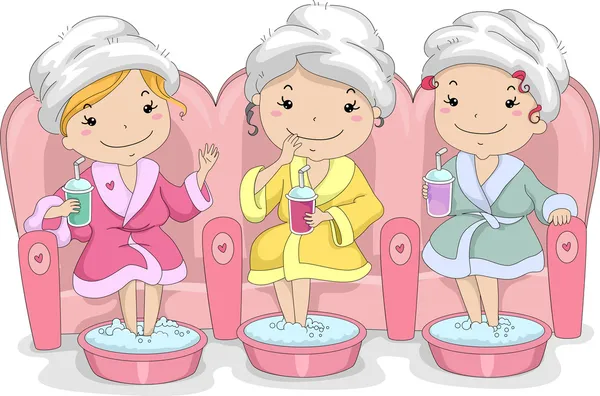 Teen Girls Spa — Stock Photo, Image