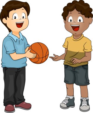 Erkekler basketbol paylaşım