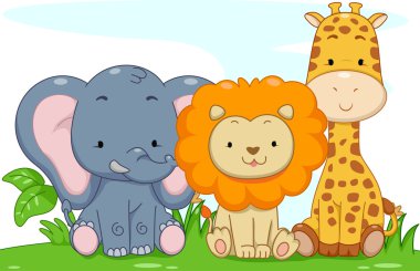 Baby safari hayvanlar
