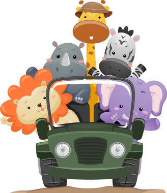 Safari hayvan kamyonu