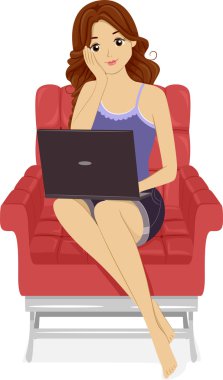 laptop kız