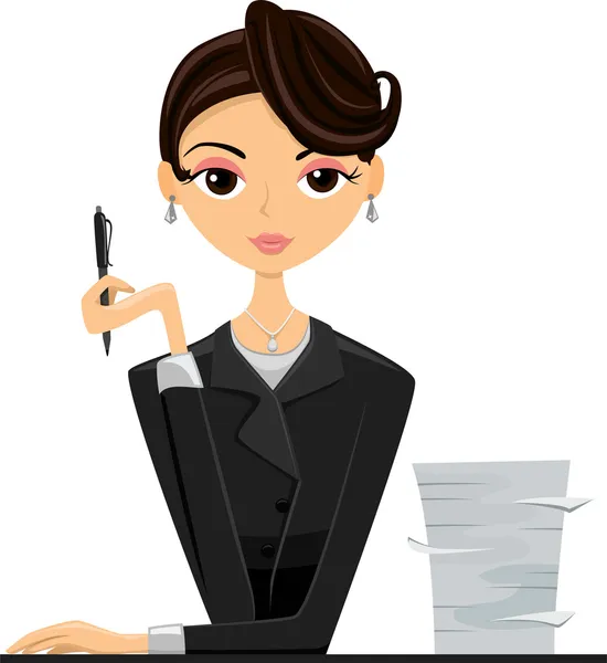 Office Girl — Stock Photo, Image