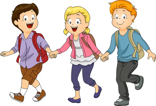 Kids Holding Hands — Stock Photo, Image