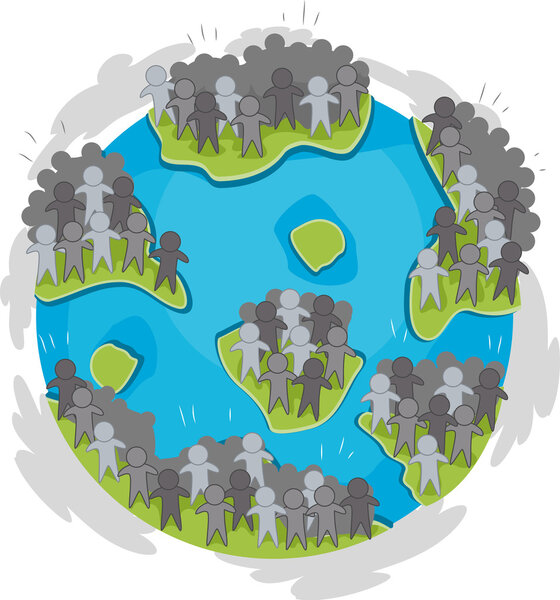 перенаселённая Земля
