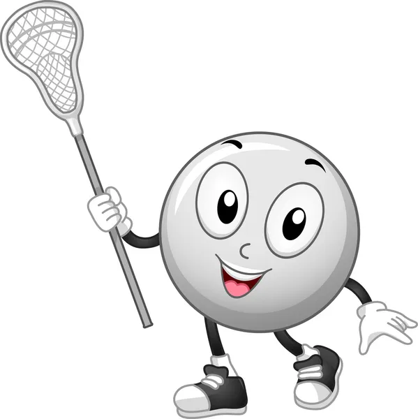 Lacrosse bollen maskot — Stockfoto