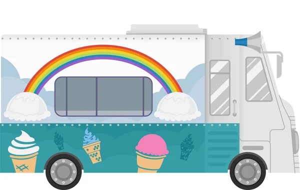 Crème glacée food truck — Photo