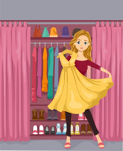 Girl Closet — Stock Photo, Image