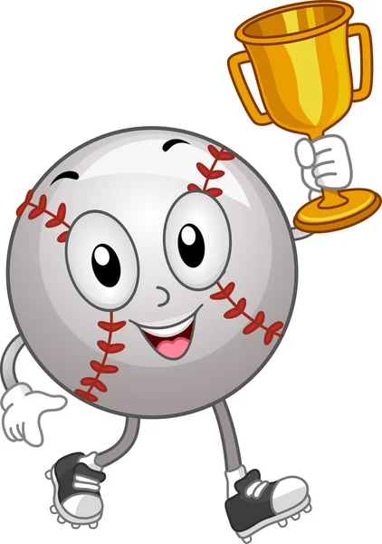 Troféu Mascote de Beisebol — Fotografia de Stock