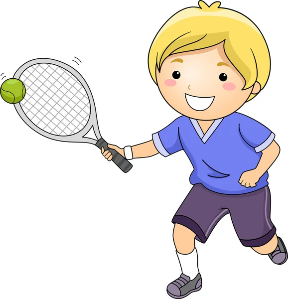 Tenisz fiú — Stock Fotó