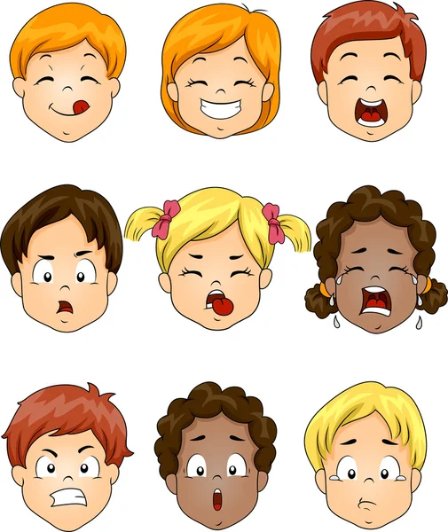 Kids Facial Expression — Stock Photo, Image