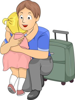küçük kız babası Sarıl veren