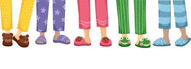 Variety of Cute Slippers clipart