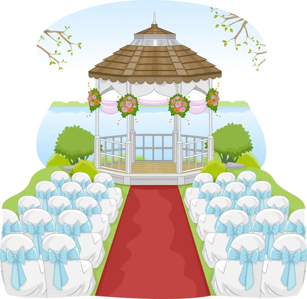 Jardín boda Gazebo — Foto de Stock