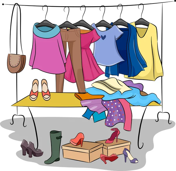 Kleding en accessoires — Stockfoto