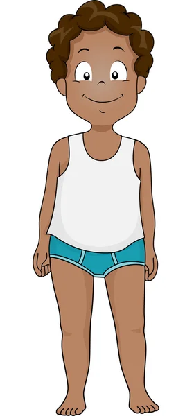 Boy Wearing Undies for Boys — Stock Photo, Image