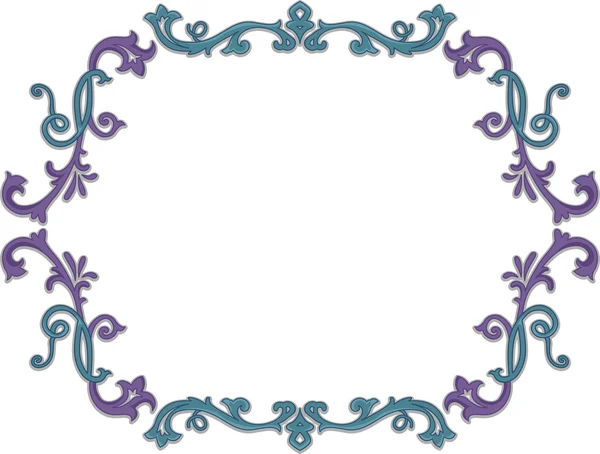 Floral wijnstok frame — Stockfoto