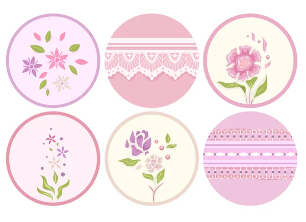 Labels with a Shabby Chic Design — Stock Photo, Image