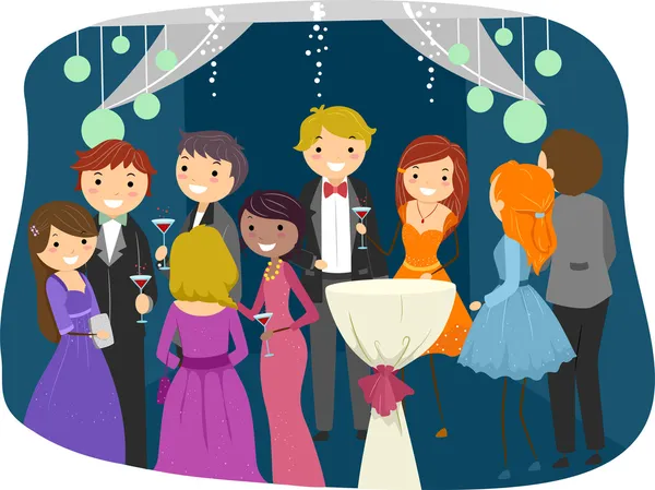 Teens Dressed Sharply for Prom Night — Stock Photo, Image