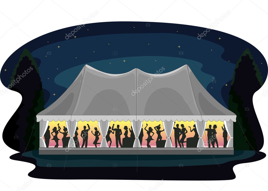 Tent Party Wedding Reception