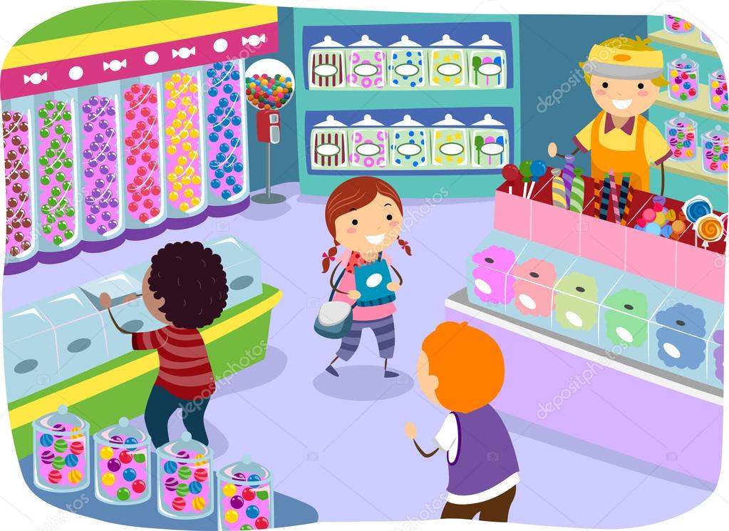 Kids in a Candy Store Stock Illustration by lenmdp 51514037