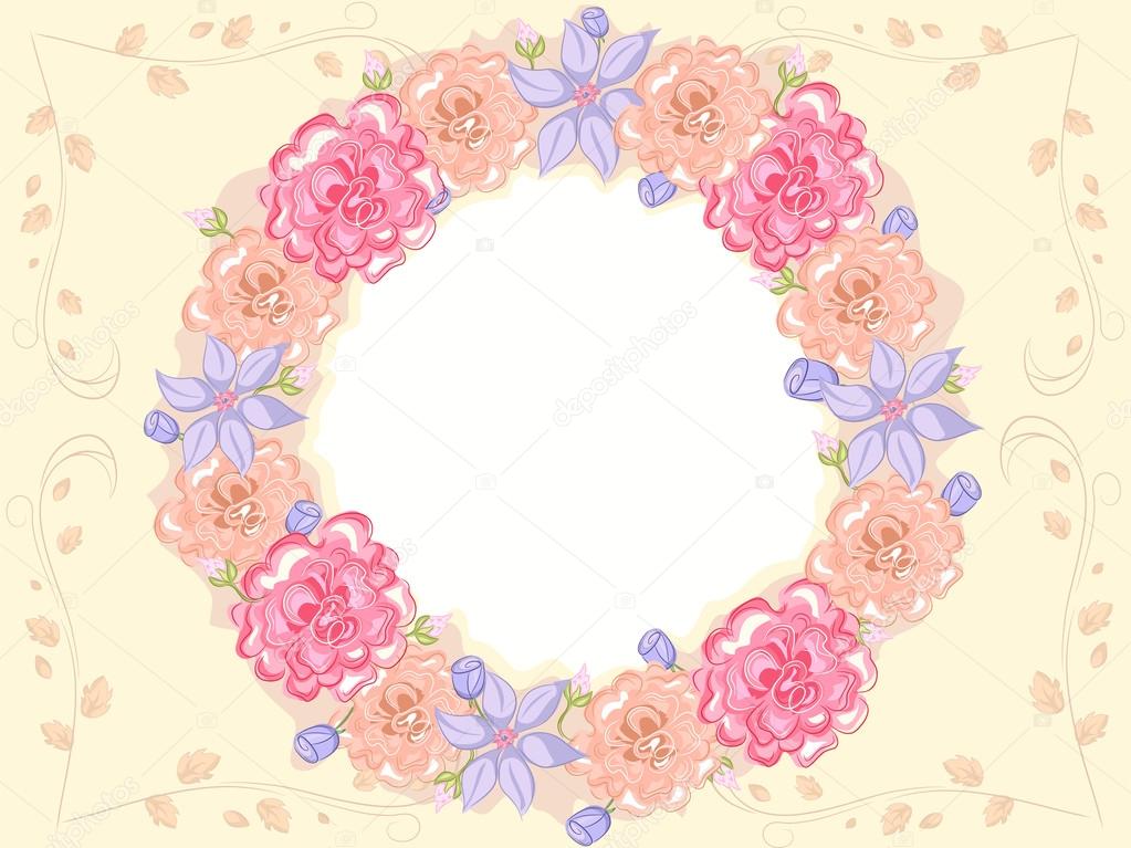 Shabby Chic Floral Frame