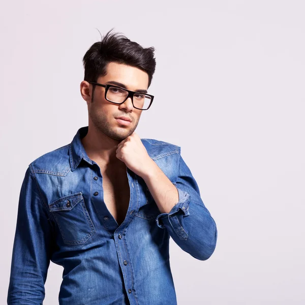 Young fashion male model — Stock Photo, Image