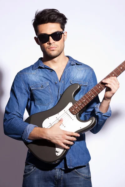Rock star with sunglasses — Stock Photo, Image
