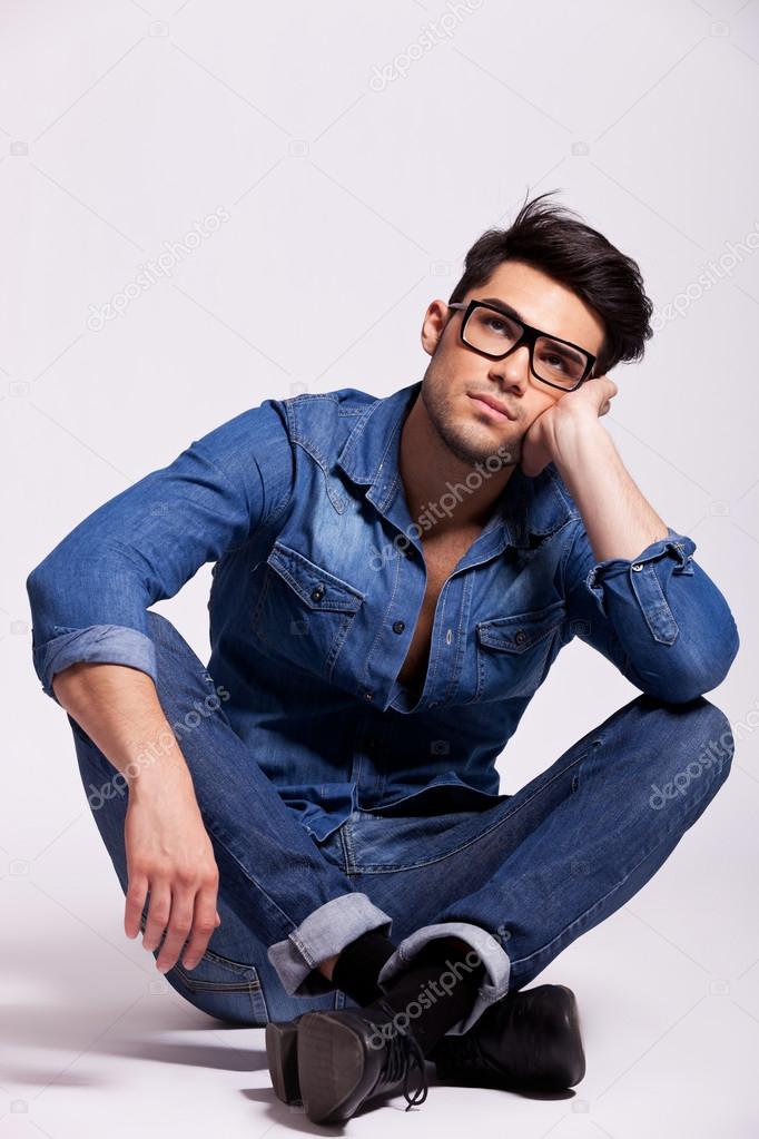 attractive young fashion man