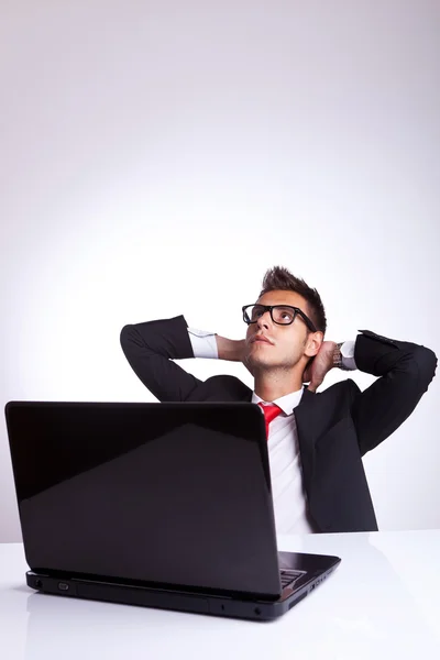 Relaxed business man — Stock Photo, Image