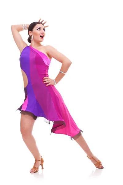Salsa dancer in beautiful pose Stock Picture