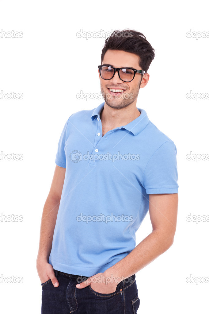 young man with hands in pockets