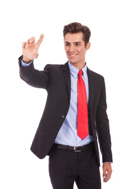 bir şey seçmek iş adamı