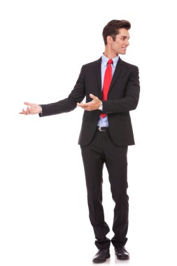 iş adamı iş için davet ediyor