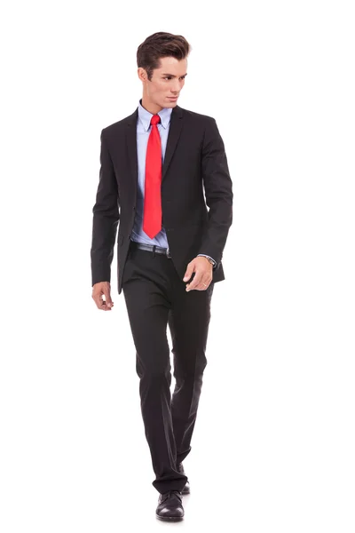 Young businessman is walking — Stock Photo, Image