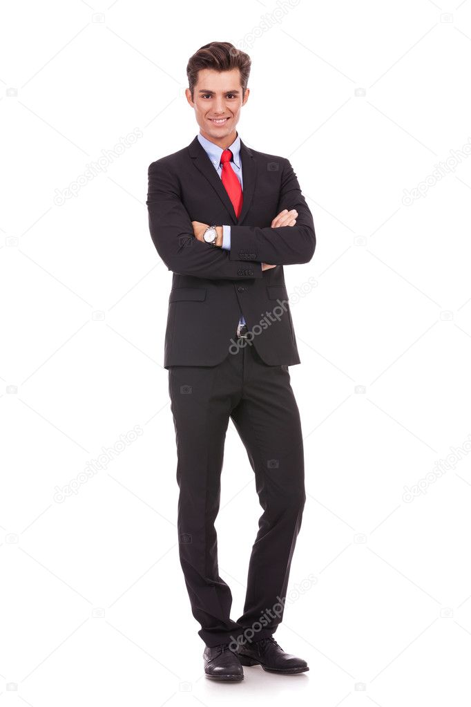 business man with arms crossed