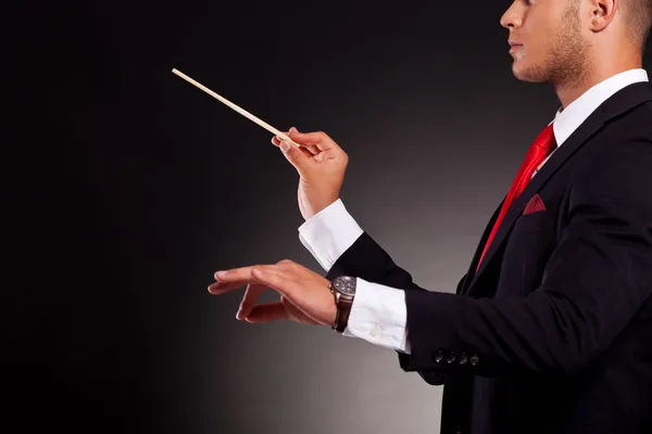 Conductor business man — Stock Photo, Image