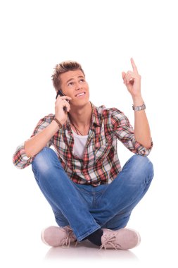 oturmuş, işaret ve Evet