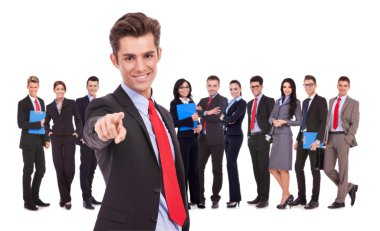 onun parmak işaret ve takım seçme lideri