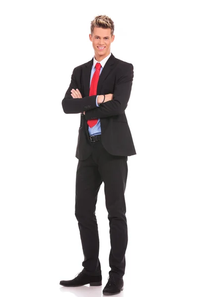 Business man with arms crossed — Stock Photo, Image