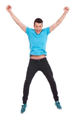 casual adam havada atlama