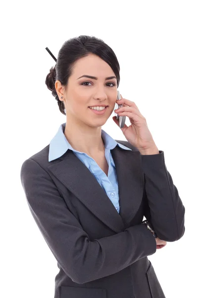 Young businesswoman with phone Royalty Free Stock Images