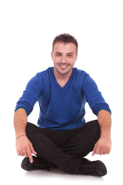 Casual man sitting — Stock Photo, Image